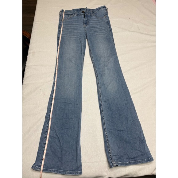 Hollister Denim - Hollister Women Blue Flare Jeans Medium Wash Denim Size 00 x 30 Inseam